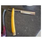 Hess Hair Milk Laboratories Straight Razor, Pipe and White Ceramic Mug