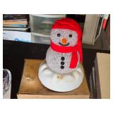 David Frykman Golf Figurines and Holiday Decorations Lot including Crystal Bowls, Brooches, and Snowman