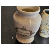 Ceramic and Pottery Vase Collection including Mandragora Apothecary Jar and Decorative Vases