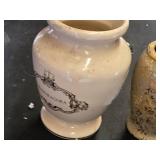 Ceramic and Pottery Vase Collection including Mandragora Apothecary Jar and Decorative Vases