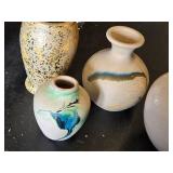 Ceramic and Pottery Vase Collection including Mandragora Apothecary Jar and Decorative Vases