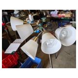 Set of Floor Lamps including Multi-Light (one cracked shade) and Single Shade Styles
