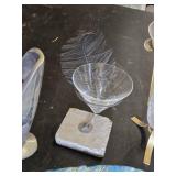 Decorative Vases and Glassware Items, Plastic Feathers