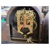 Gilbert Mantel Clock (broken glass, no weight) and Decorative Wall Clock