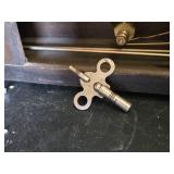 Gilbert Mantel Clock (broken glass, no weight) and Decorative Wall Clock