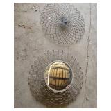 Decorative Wire Wall Art with Mirror 32.5"