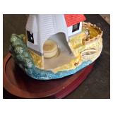 Box of Assorted Candles, Decorative Lighthouse, and Candle Holders