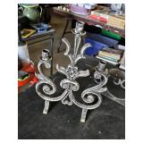 Brass and Iron Candle Holders and Candelabras