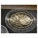 Clear Glass Serving Platters and Bowls Set