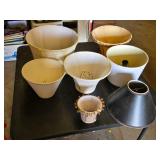 Lot of Assorted Lamp Shades Including Beaded and Embroidered Designs
