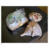 Ceramic Wall Sconce, Shell Decor, and Gift Basket