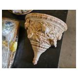 Ceramic Wall Sconce, Shell Decor, and Gift Basket