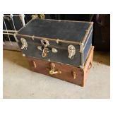 Antique Trunk and More Modern Trunk