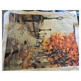 Lot of 3 Scenic and Wildlife Paintings on Canvas