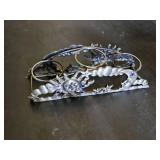 Miscellaneous Home Decor Items including Candle Holders and Decorative Stand