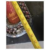 Decorative Dagger Wall Plaque (has one crack) with Metal Dagger