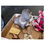 Panda Art and Decorative Figurines and Collectibles including Glass Angel, Porcelain Cherubs, and Stuffed Doll