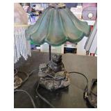 Vintage Frog-Themed Lamps and Beaded Lamp with cracked shade