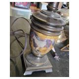 Vintage Table Lamps including Horse Design Lamp, Floral Design Lamp, and Brass Lamp