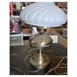 Vintage Table Lamps including Horse Design Lamp, Floral Design Lamp, and Brass Lamp