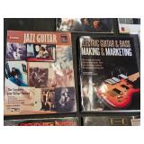 Collection of Guitar Music Books including John Mayer, Led Zeppelin, and Jimi Hendrix