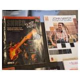 Collection of Guitar Music Books including John Mayer, Led Zeppelin, and Jimi Hendrix