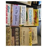 Lot of Music Songbooks and Sheet Music including Eddie Rabbitt & Even Stevens, Classical Piano, and The Gambler