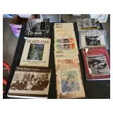 Lot of Minnesota-Themed Books and Magazines Including "Lost Twin Cities" by Larry Millett, "Heartlands: An American Odyssey," and Metro Newspaper Services