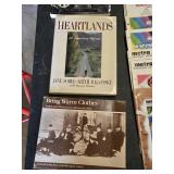 Lot of Minnesota-Themed Books and Magazines Including "Lost Twin Cities" by Larry Millett, "Heartlands: An American Odyssey," and Metro Newspaper Services