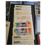 Lot of Minnesota-Themed Books and Magazines Including "Lost Twin Cities" by Larry Millett, "Heartlands: An American Odyssey," and Metro Newspaper Services