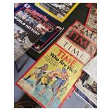 Lot of Vintage TIME and LIFE Magazines from historical events such as the moon landing, the Nixon era, and significant cultural milestones from the 1960s