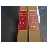 Harvard Crimson Fall 1960-1961 Bound Newspaper Volumes in Tote