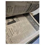 Harvard Crimson Fall 1960-1961 Bound Newspaper Volumes in Tote