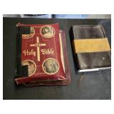 Vintage Illustrated Holy Bible and ESV Holy Bibles