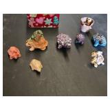 Collection of Turtle Figurines, Some Cloth