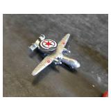 Assorted Vintage Die-Cast Vehicles and Airplane Toys