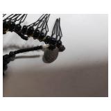 Hair Pins and Black Beaded Hair Comb Set