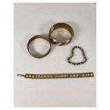 Assorted Vintage Jewelry Including Bracelets and Bangles