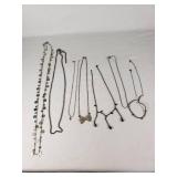 Lot of Jewelry Items Including Necklaces, Bracelets, and Accessories