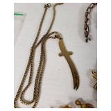 Lot of Jewelry Items Including Necklaces, Bracelets, and Accessories