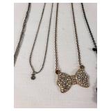 Lot of Jewelry Items Including Necklaces, Bracelets, and Accessories