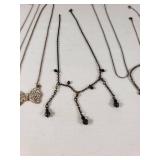 Lot of Jewelry Items Including Necklaces, Bracelets, and Accessories