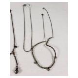 Lot of Jewelry Items Including Necklaces, Bracelets, and Accessories