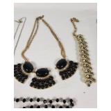 Jewelry and Accessory Lot including Necklaces, Bracelets, Earrings, and Photo Frame Pendant