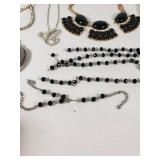 Jewelry and Accessory Lot including Necklaces, Bracelets, Earrings, and Photo Frame Pendant