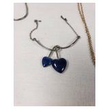 Mixed Jewelry Collection including Necklaces, Bracelets, and Pendants