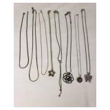 Lot of Necklaces with Various Pendants