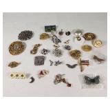 Assorted Vintage and Modern Brooches and Pins