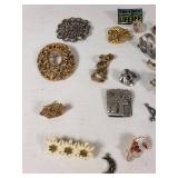 Assorted Vintage and Modern Brooches and Pins
