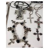 Collection of Cross Necklaces and Jewelry